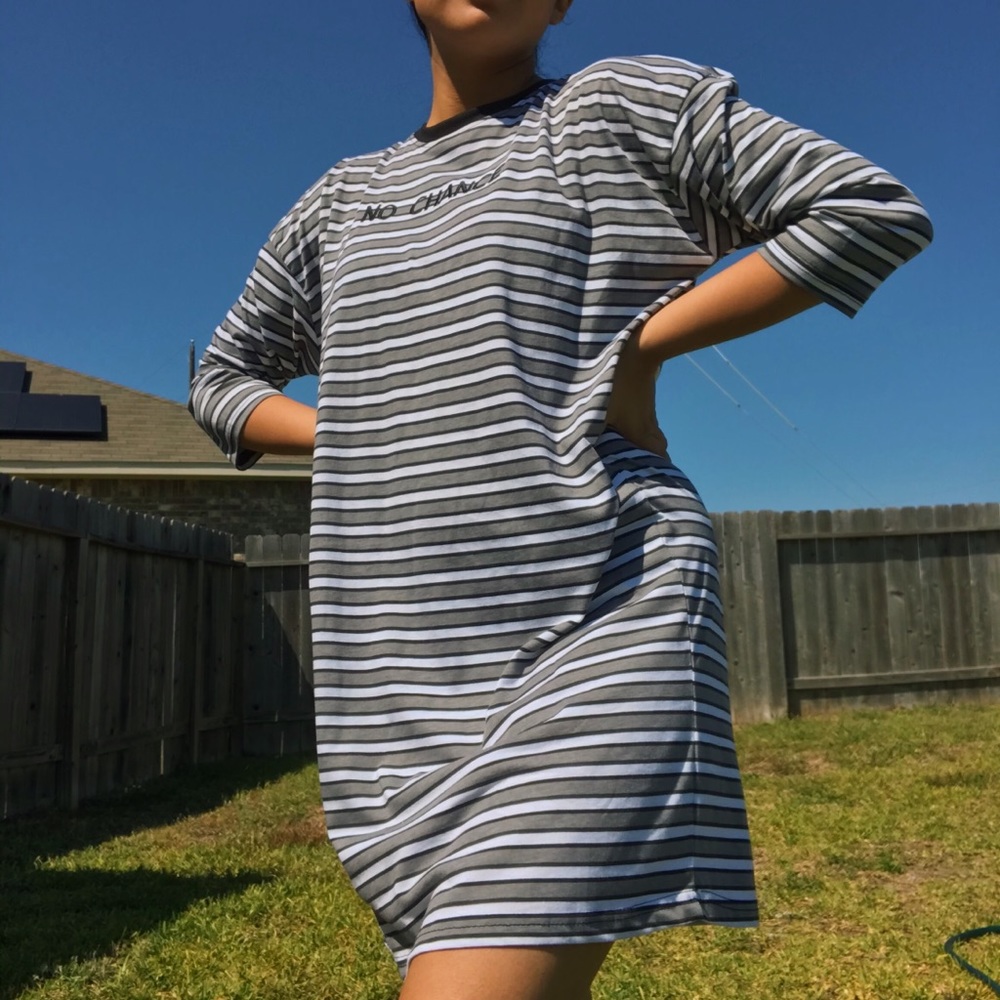 No Chance Black and white dress.